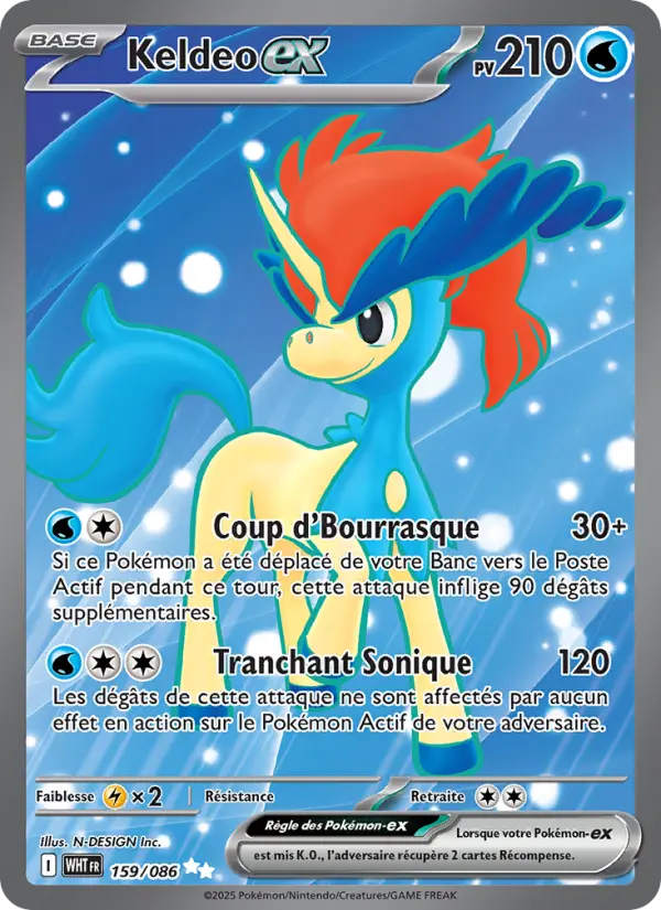 Carte Pokemon 159/086 Keldeo-ex | LorenZone