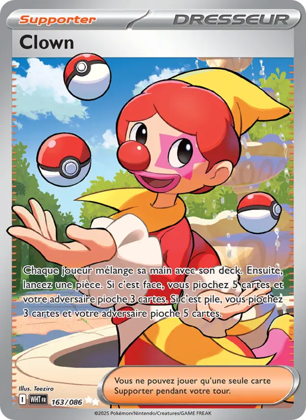 Carte Pokemon 163/086 Clown | LorenZone