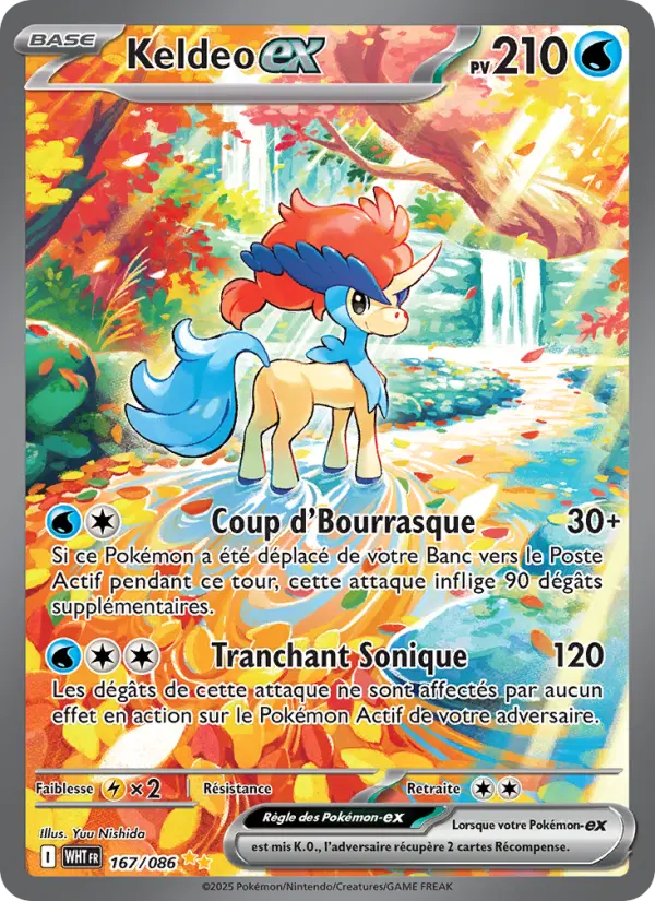 Carte Pokemon 167/086 Keldeo-ex Illustration Spéciale Rare | LorenZone