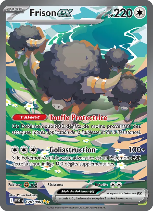 Carte Pokemon 170/086 Frison-ex Illustration Spéciale Rare | LorenZone