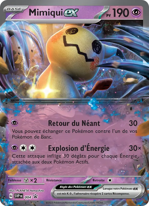 Carte Pokemon SVP004 Mimiqui-ex | LorenZone