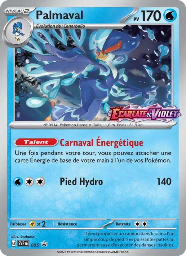Carte Pokemon SVP005 Palmaval | LorenZone