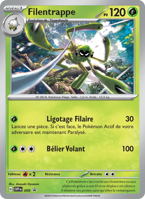 Carte Pokemon SVP009 Filentrappe | LorenZone