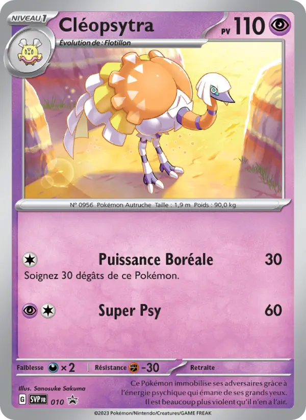 Carte Pokemon SVP010 Cléopsytra | LorenZone