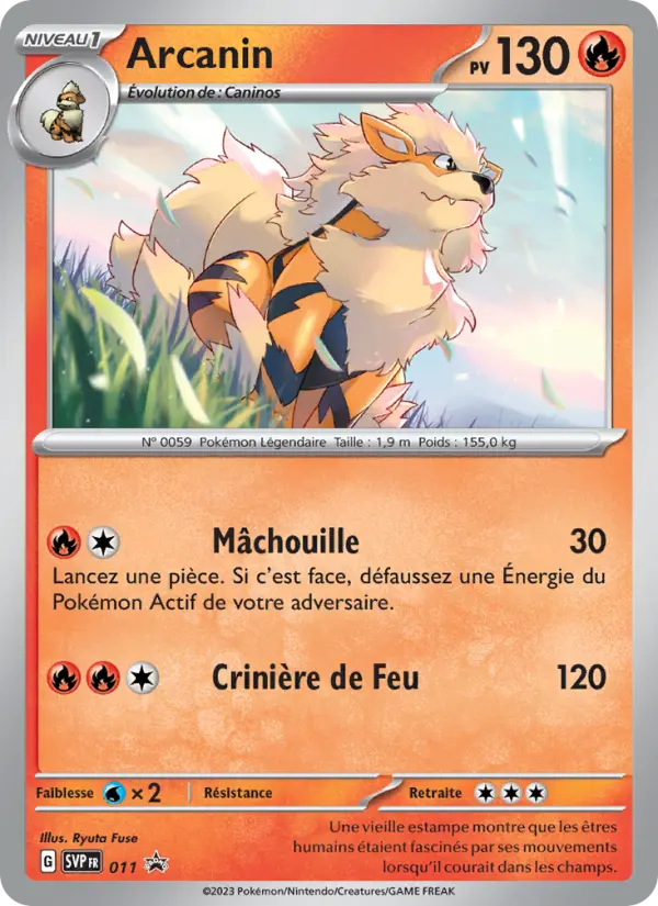 Carte Pokemon SVP011 Arcanin | LorenZone