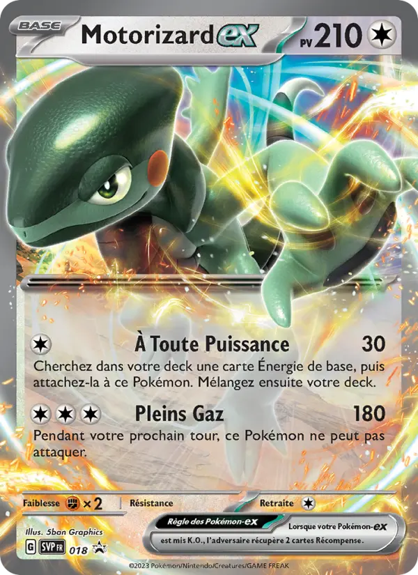 Carte Pokemon SVP018 Motorizard-ex | LorenZone