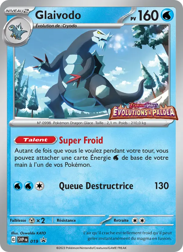 Carte Pokemon SVP019 Glaivodo | LorenZone