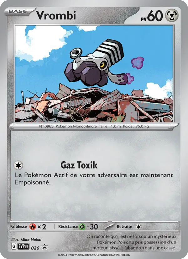 Carte Pokemon SVP026 Vrombi | LorenZone