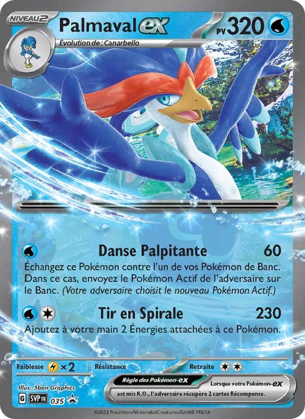 Carte Pokemon SVP035 Palmaval-ex | LorenZone