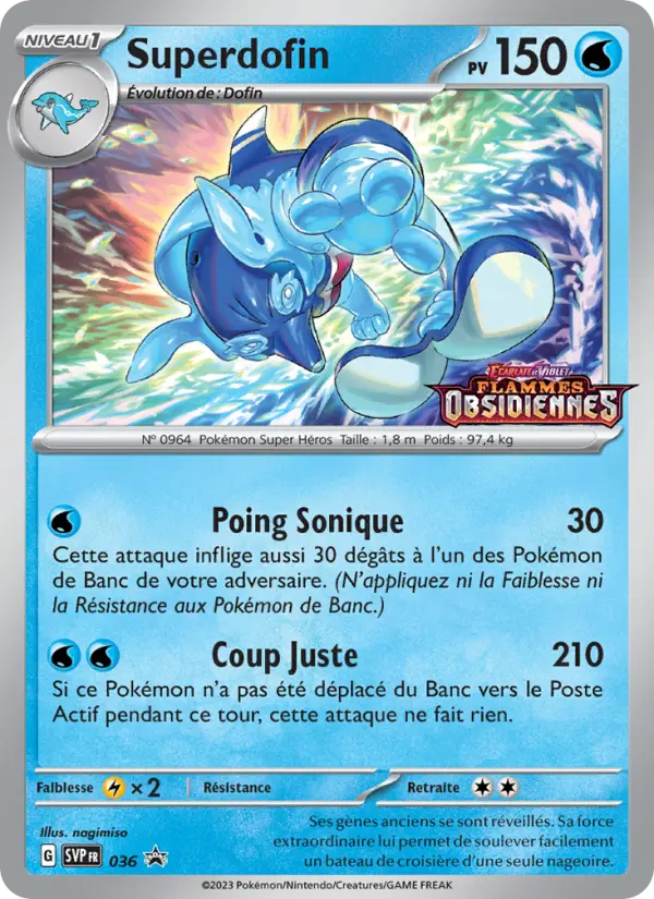 Carte Pokemon SVP036 Superdofin | LorenZone