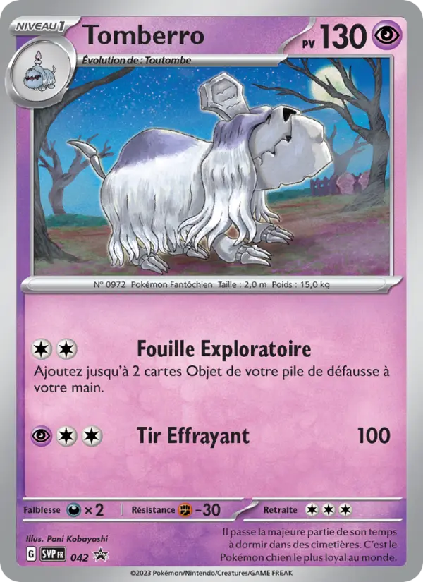 Carte Pokemon SVP042 Tomberro | LorenZone