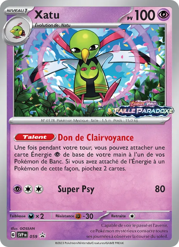Carte Pokemon SVP059 Xatu | LorenZone