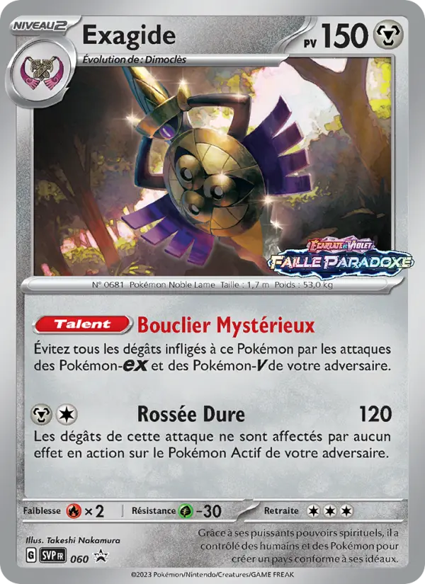 Carte Pokemon SVP060 Exagide | LorenZone