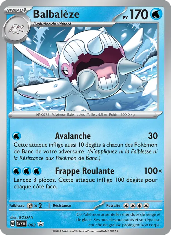 Carte Pokemon SVP063 Balbalèze | LorenZone