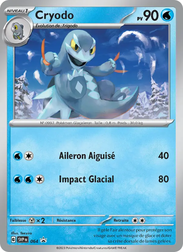 Carte Pokemon SVP064 Cryodo | LorenZone
