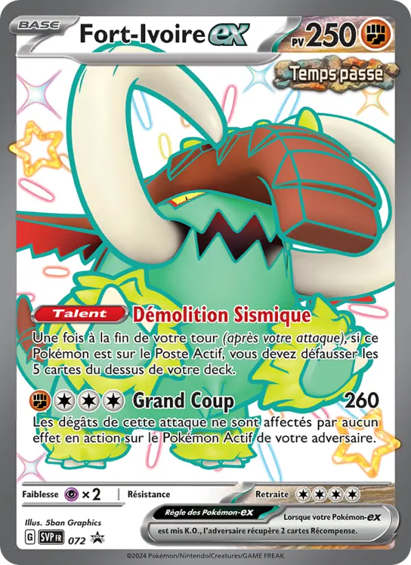 Carte Pokemon SVP072 Fort-Ivoire-ex | LorenZone