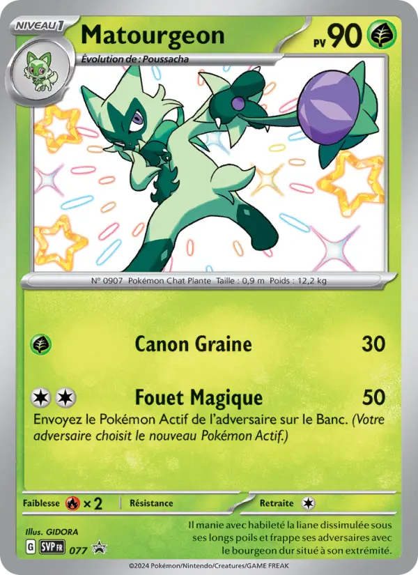 Carte Pokemon SVP077 Matourgeon | LorenZone