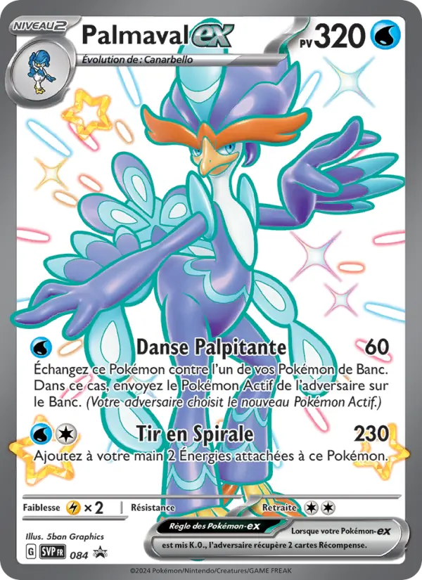 Carte Pokemon SVP084 Palmaval-ex | LorenZone