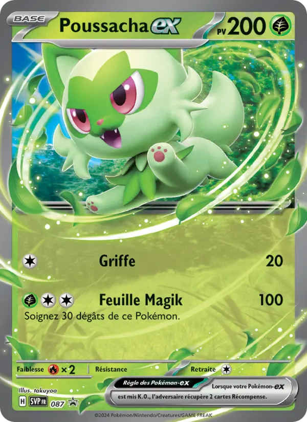 Carte Pokemon SVP087 Poussacha-ex | LorenZone