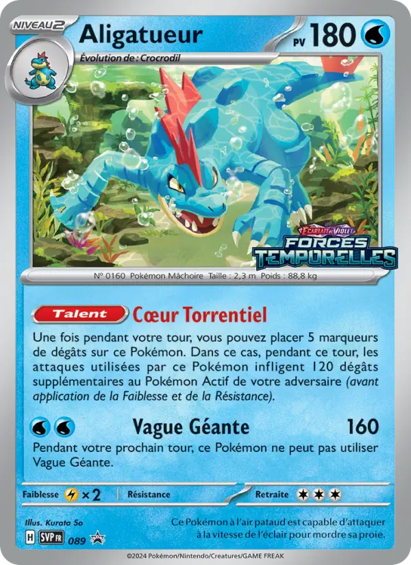 Carte Pokemon SVP089 Aligatueur | LorenZone