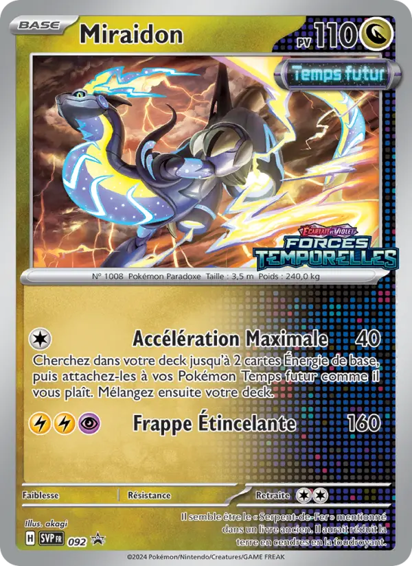 Carte Pokemon SVP092 Miraidon | LorenZone