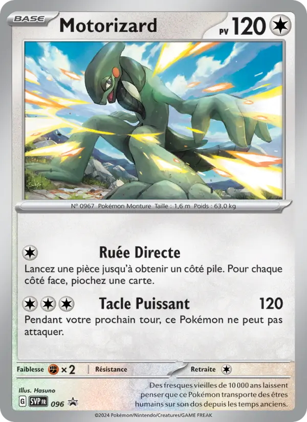 Carte Pokemon SVP096 Motorizard | LorenZone