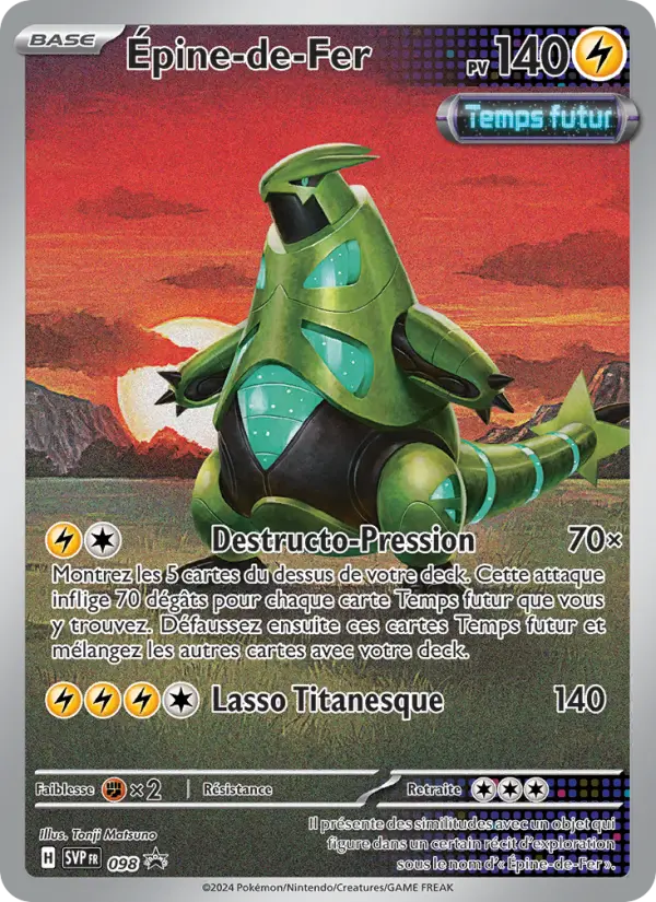 Carte Pokemon SVP098 Épine-de-Fer | LorenZone