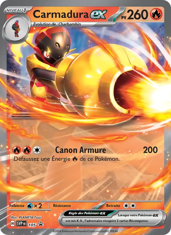 Carte Pokemon SVP105 Carmadura-ex | LorenZone