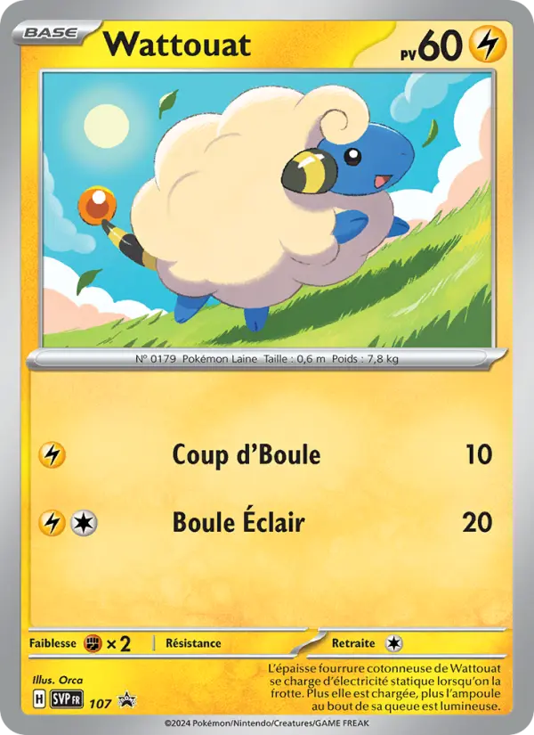 Carte Pokemon SVP107 Wattouat | LorenZone