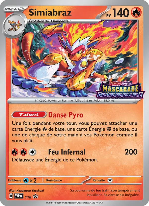 Carte Pokemon SVP116 Simiabraz | LorenZone