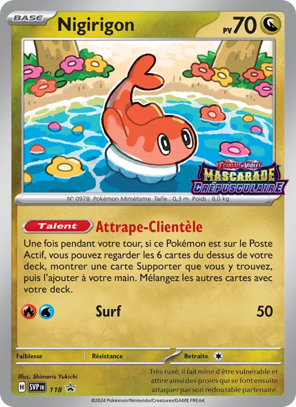 Carte Pokemon SVP118 Nigirigon | LorenZone
