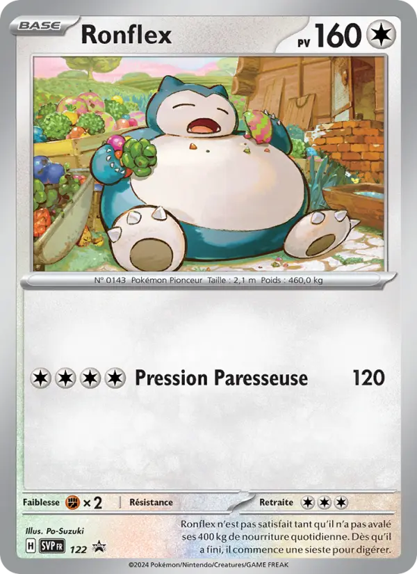 Carte Pokemon SVP122 Ronflex | LorenZone