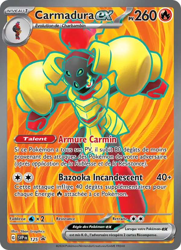 Carte Pokemon SVP125 Carmadura-ex | LorenZone