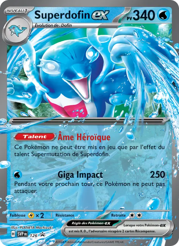 Carte Pokemon SVP126 Superdofin-ex | LorenZone