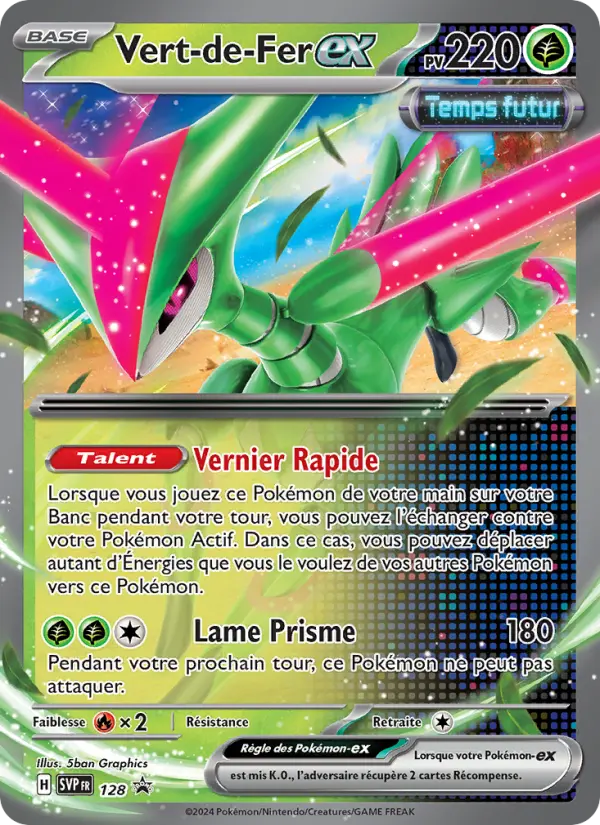 Carte Pokemon SVP128 Vert-de-Fer-ex | LorenZone