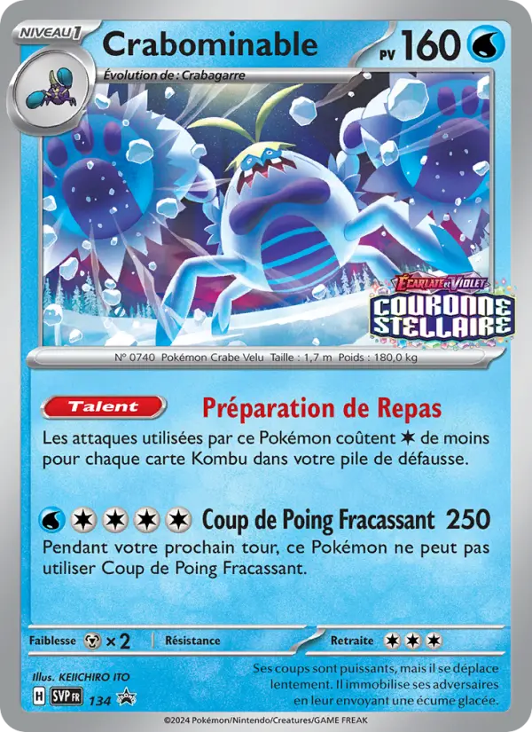 Carte Pokemon SVP134 Crabominable | LorenZone