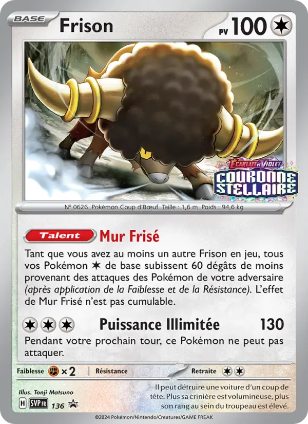 Carte Pokemon SVP136 Frison | LorenZone