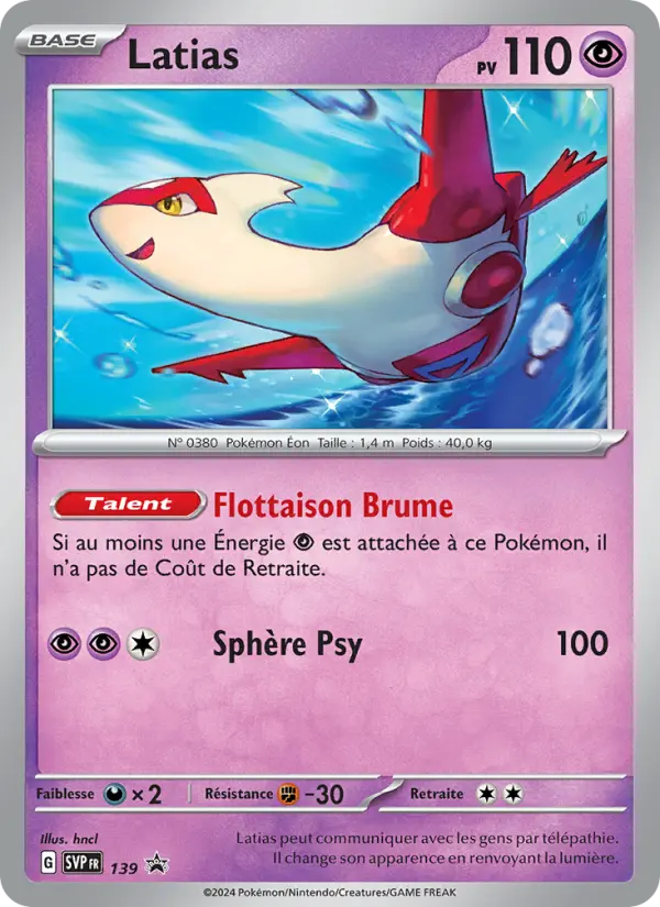 Carte Pokemon SVP139 Latias | LorenZone