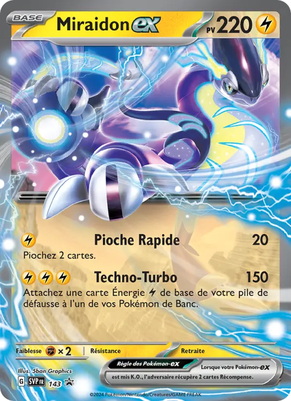 Carte Pokemon SVP143 Miraidon-ex | LorenZone