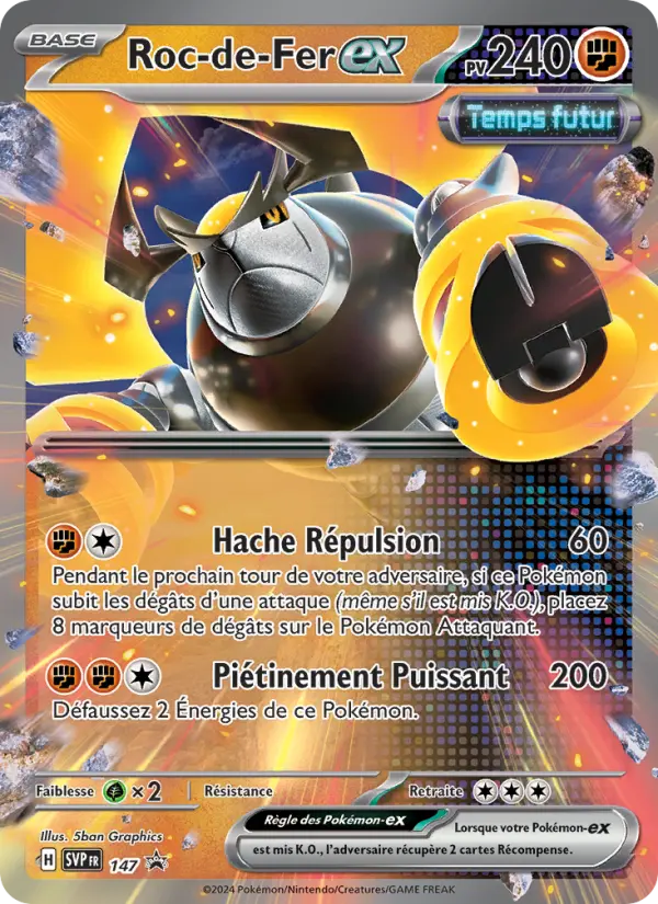 Carte Pokemon SVP147 Roc-de-Fer-ex | LorenZone