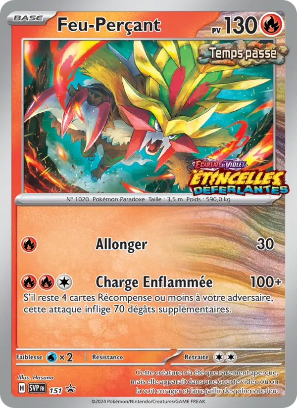 Carte Pokemon SVP151 Feu-Perçant | LorenZone