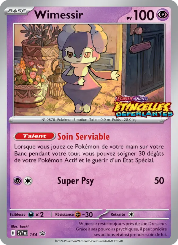 Carte Pokemon SVP154 Wimessir | LorenZone