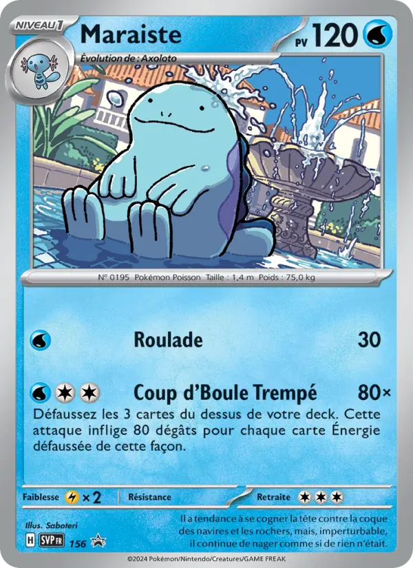 Carte Pokemon SVP156 Maraiste | LorenZone