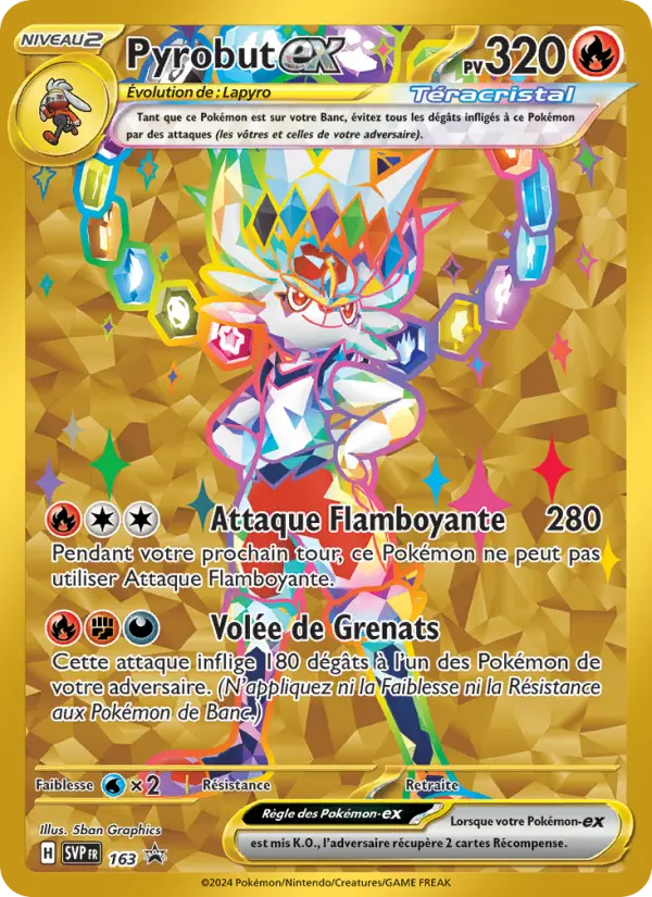 Carte Pokemon SVP163 Pyrobut-ex | LorenZone