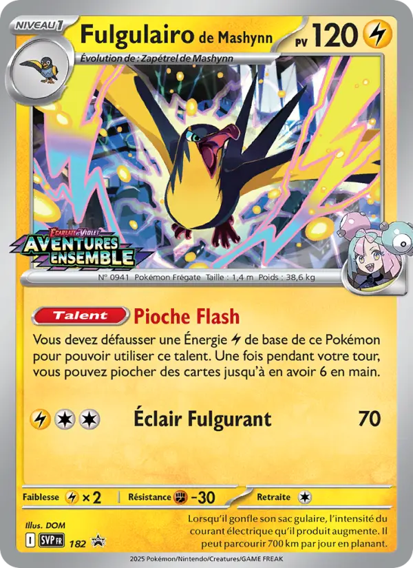 Carte Pokemon SVP182 Fulgulairo de Mashynn | LorenZone