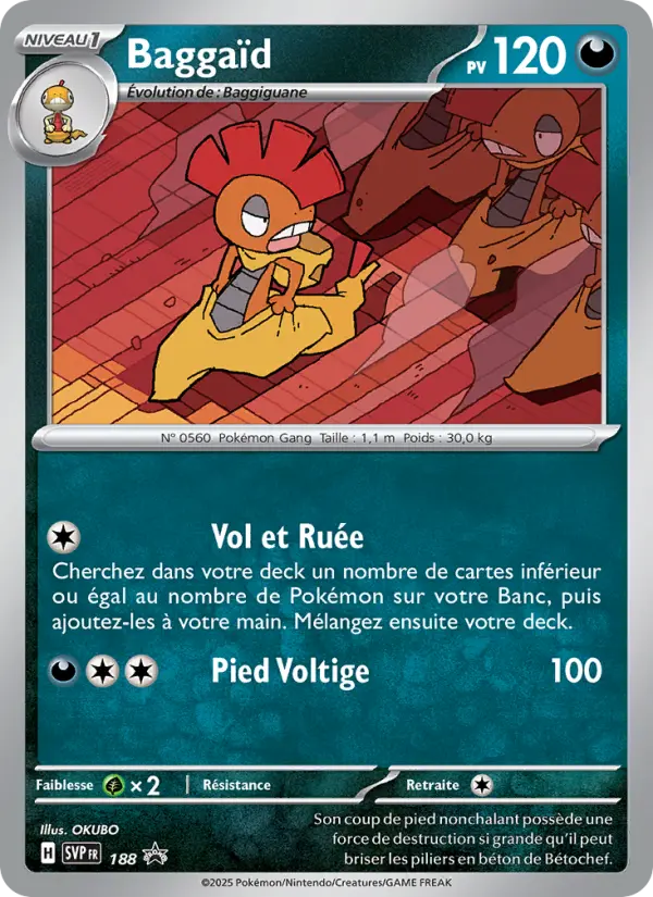 Carte Pokemon SVP188 Baggaïd | LorenZone
