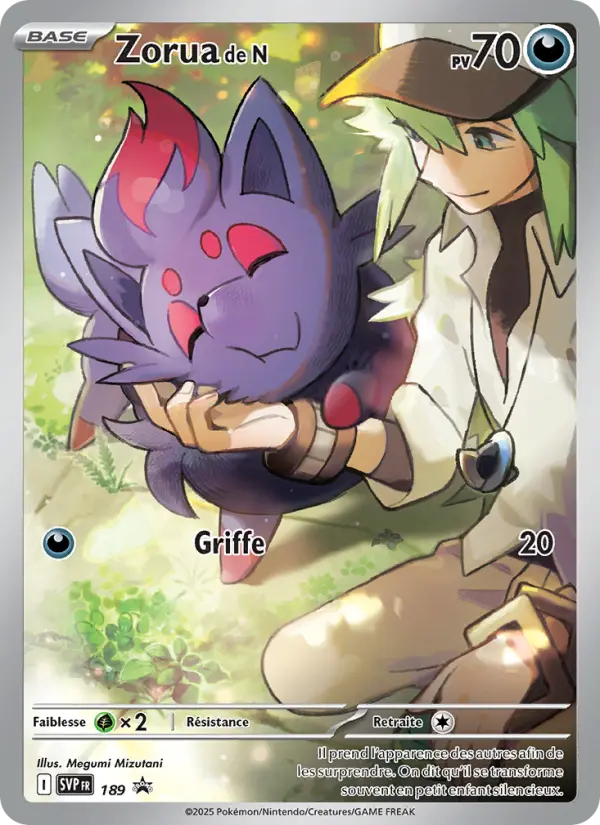 Carte Pokemon SVP189 Zorua de N | LorenZone