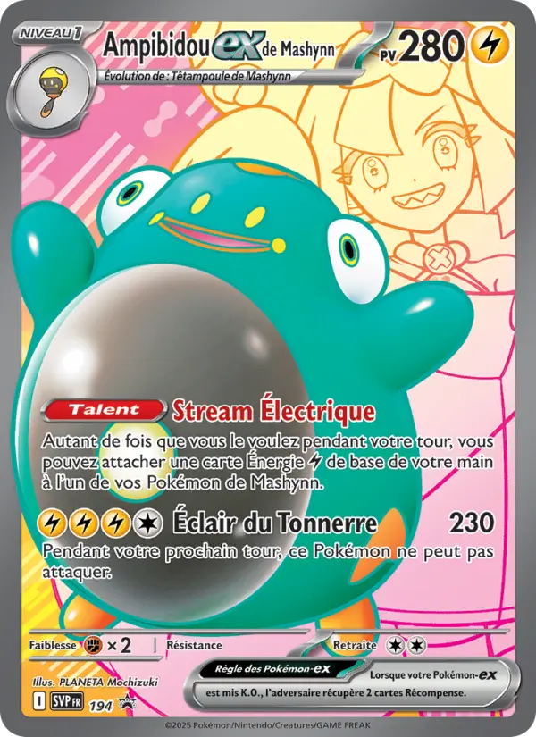 Carte Pokemon SVP194 Ampibidou-ex de Mashynn | LorenZone