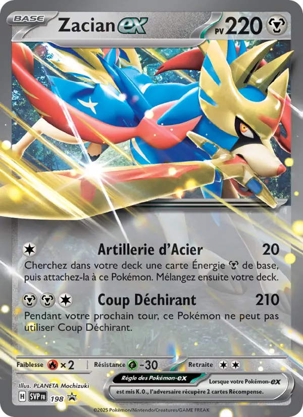 Carte Pokemon SVP198 Zacian-ex | LorenZone