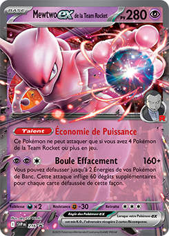 Carte Pokemon SVP216 Mewtwo-ex de la Team Rocket | LorenZone